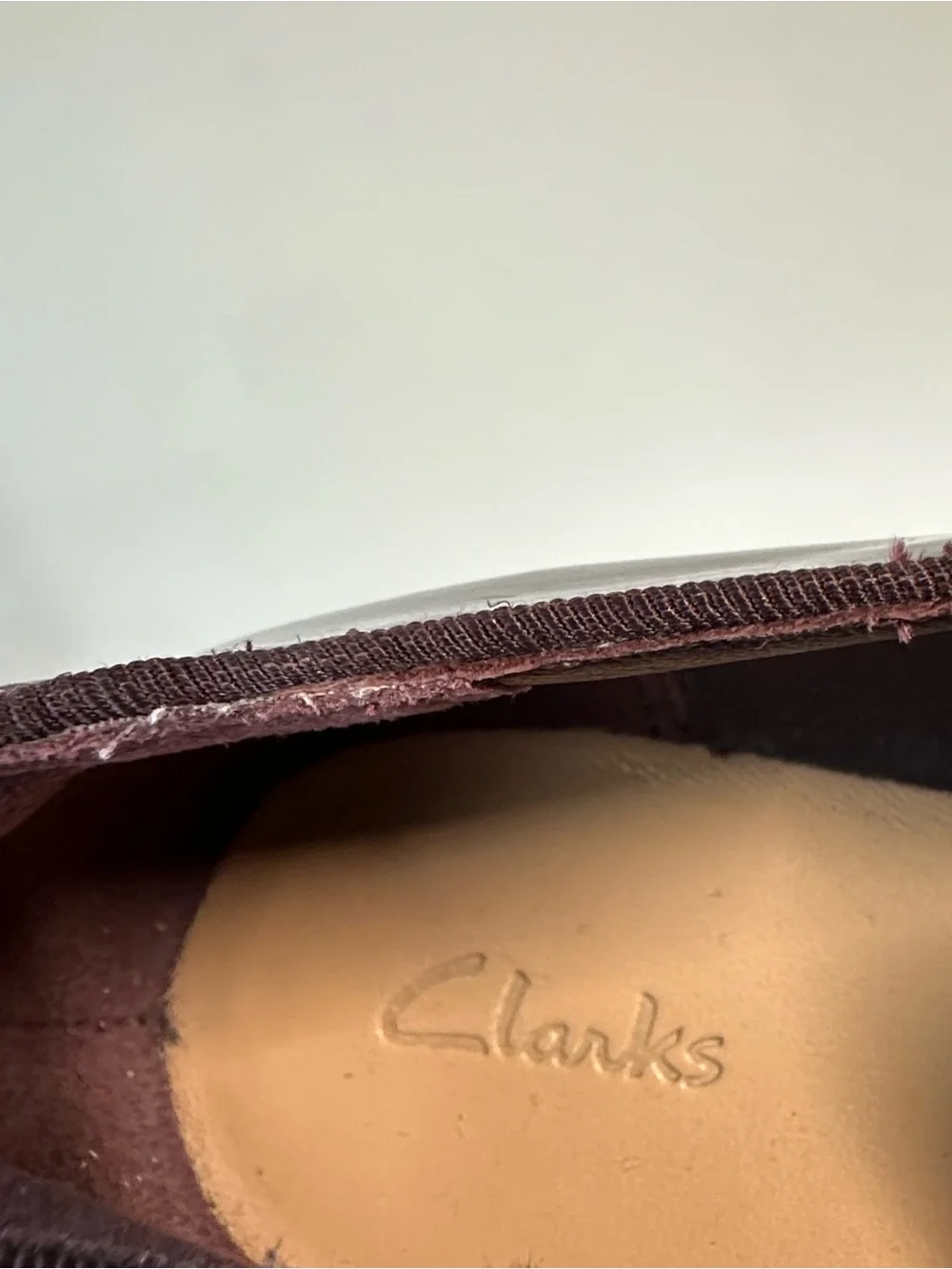 Clarks Frida Aubergine Patent Leather Loafers Size 6